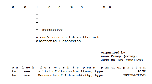 Interative menu