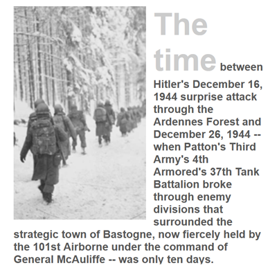 The Ardennes, winter, 1944