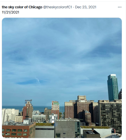 the sky color of Chicago