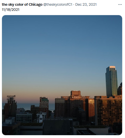 the sky color of Chicago